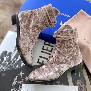 Stuart Weitzman Velvet Sondra Booties